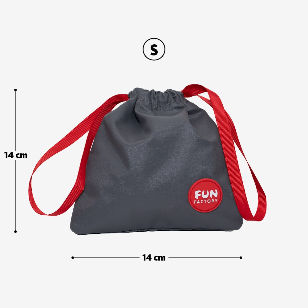 Fun Factory TOYBAG S grey - Grey Discreet Storage Bag - Small - Hush Store Sydney 
