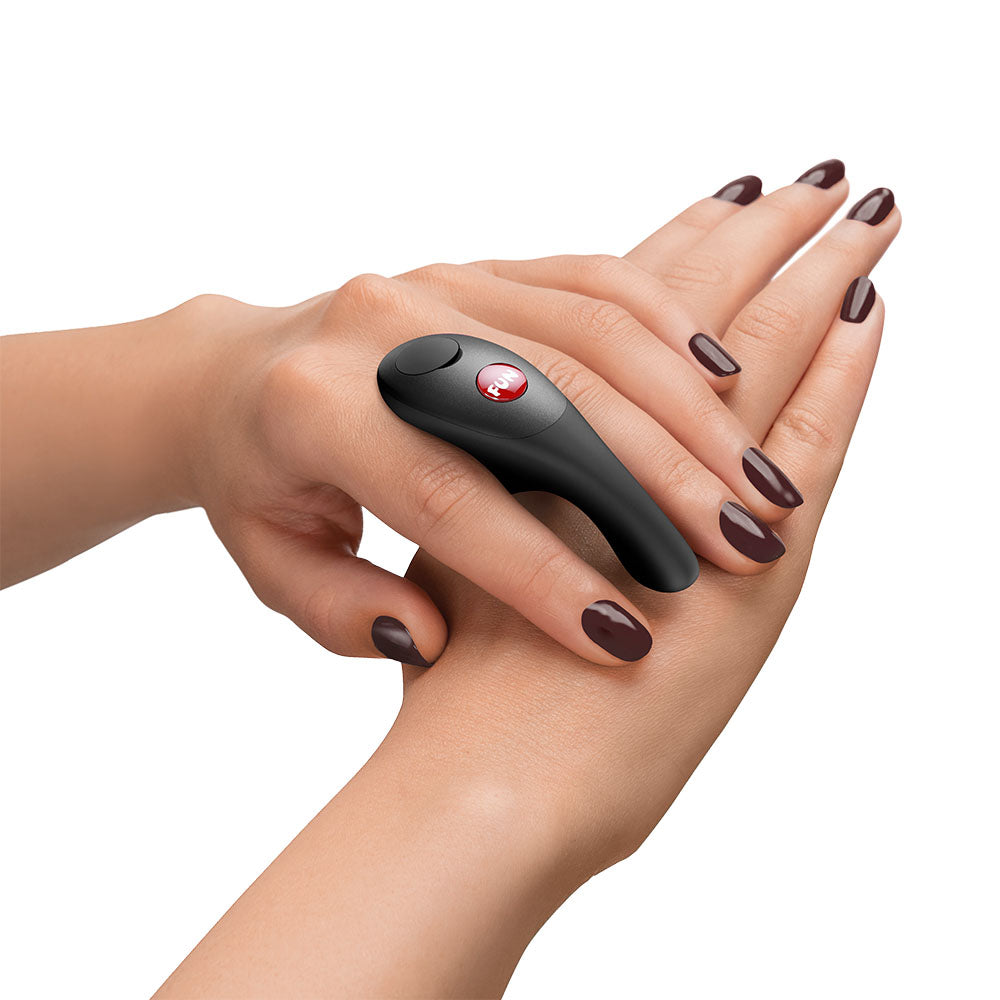 Fun Factory BE-ONE Black - Black USB-C Rechargeable Finger Stimulator - Hush Store Sydney 