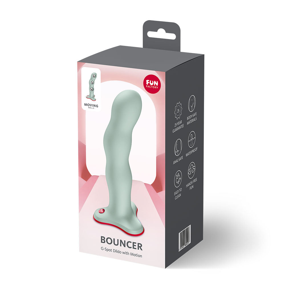 Fun Factory BOUNCER Light Green - Light Green 18 cm Dildo - Hush Store Sydney 