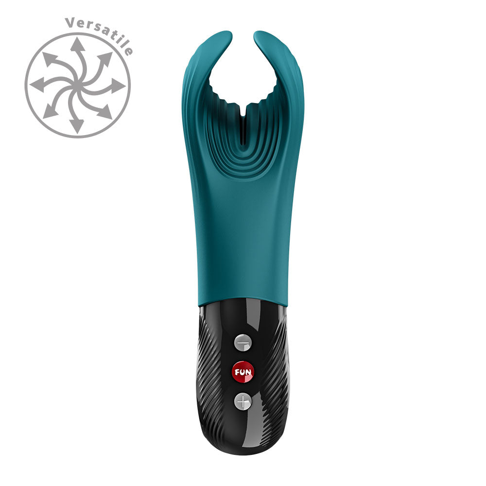 Fun Factory MANTA Bottle Green - Bottle Green USB-C Rechargeable Unisex Vibrator - Hush Store Sydney 