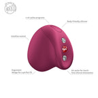 Fun Factory MEA Wine Red - Wine Red USB Rechargeable Air Pulse Clitoral Stimulator