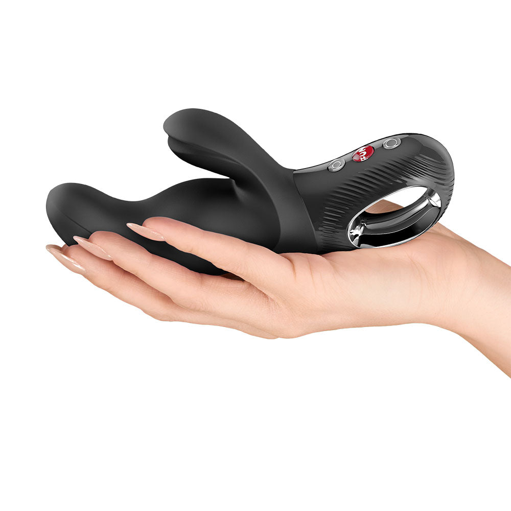 Fun Factory MISS BI Black - Black 17 cm USB-C Rechargeable Vibrator - Hush Store Sydney 
