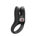 Fun Factory NOS PRO Black - Black USB-C Rechargeable Vibrating Cock Ring - Hush Store Sydney 