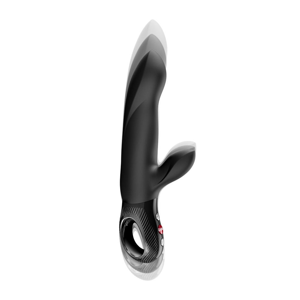 Fun Factory BI STRONIC ARC Black - Black 21.6 cm USB-C Rechargeable Thrusting Vibrator - Hush Store Sydney 