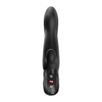 Fun Factory BI STRONIC ARC Black - Black 21.6 cm USB-C Rechargeable Thrusting Vibrator - Hush Store Sydney 