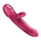 Fun Factory BI STRONIC ARC Raspberry - Raspberry 21.6 cm USB-C Rechargeable Thrusting Vibrator - Hush Store Sydney 