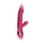 Fun Factory BI STRONIC ARC Raspberry - Raspberry 21.6 cm USB-C Rechargeable Thrusting Vibrator - Hush Store Sydney 