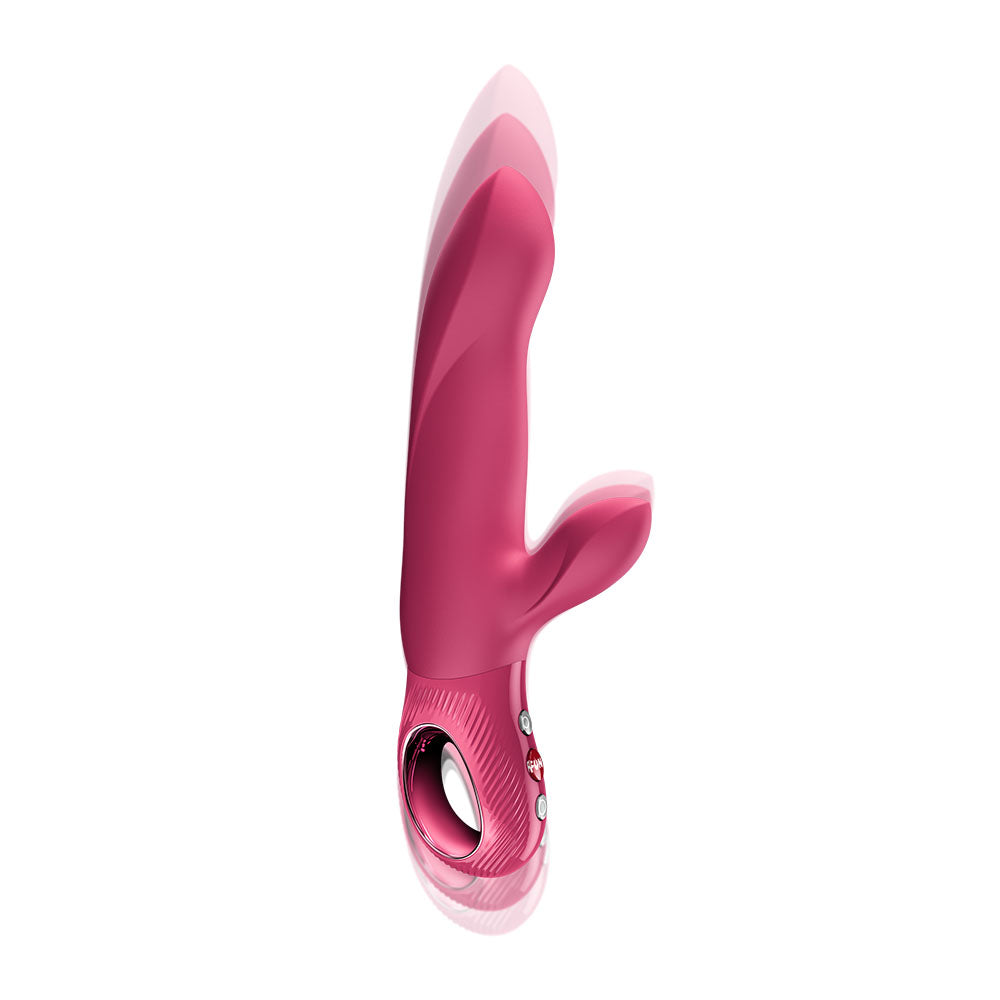 Fun Factory BI STRONIC ARC Raspberry - Raspberry 21.6 cm USB-C Rechargeable Thrusting Vibrator - Hush Store Sydney 