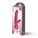 Fun Factory BI STRONIC ARC Raspberry - Raspberry 21.6 cm USB-C Rechargeable Thrusting Vibrator - Hush Store Sydney 