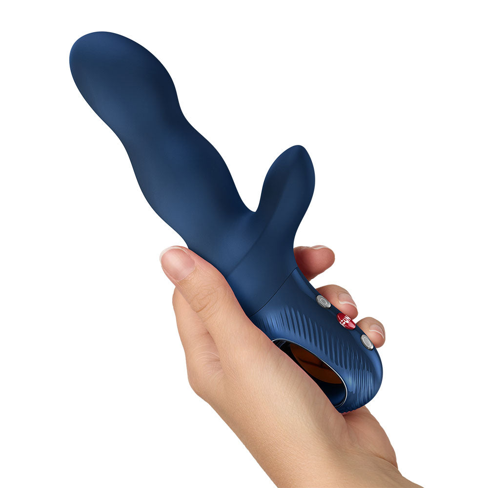 Fun Factory BI STRONIC CRAVE Nightblue - Nightblue USB-C Rechargeable Thrusting Vibrator - Hush Store Sydney 