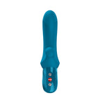 Fun Factory BI STRONIC CURVE Aquamarine - Aquamarine USB-C Rechargeable Thrusting Vibrator - Hush Store Sydney 
