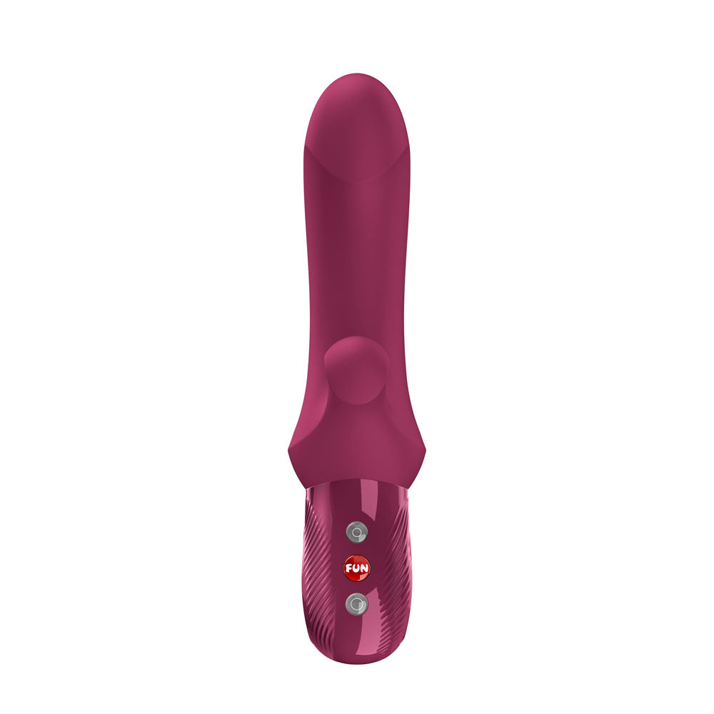 Fun Factory BI STRONIC CURVE Wine Red - Wine Red USB-C Rechargeable Thrusting Vibrator - Hush Store Sydney 