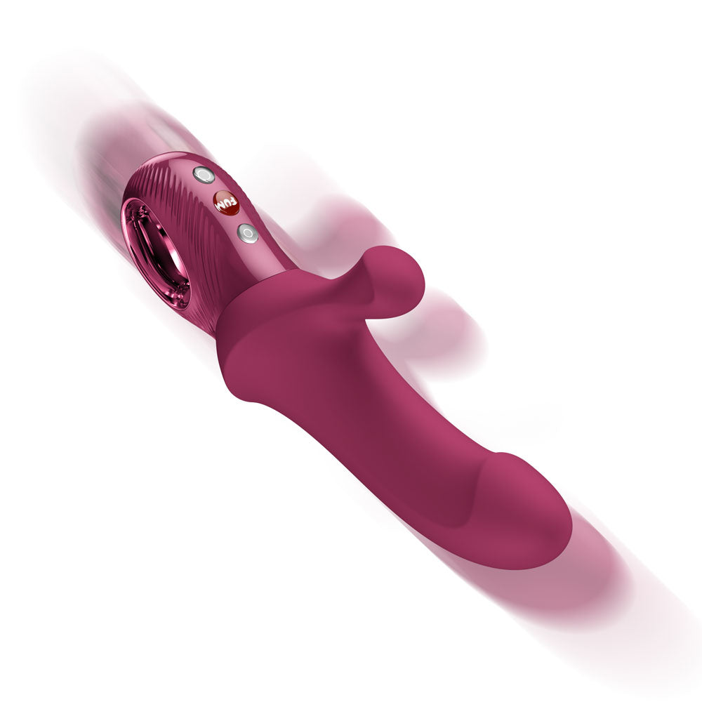 Fun Factory BI STRONIC CURVE Wine Red - Wine Red USB-C Rechargeable Thrusting Vibrator - Hush Store Sydney 