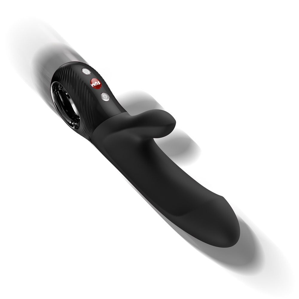 Fun Factory BI STRONIC EMBRACE Black - Black USB-C Rechargeable Thrusting Vibrator - Hush Store Sydney 