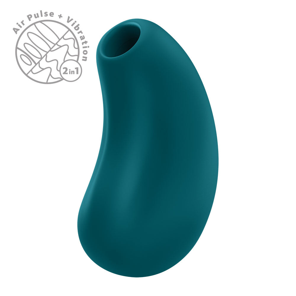 Fun Factory Cherie Bottle Green USB Rechargeable Air Pulse Stimulator