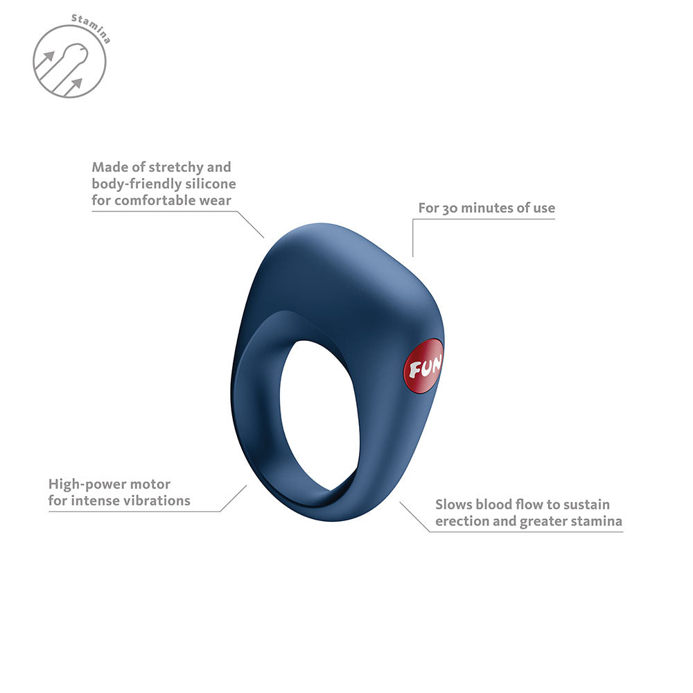 Fun Factory SPEED DATE - Blue Vibrating Cock Ring