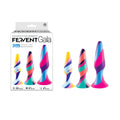 Fervent Gala Anal Training Kit - Multicoloured Butt Plugs - Set of 3 Sizes - Hush Store Sydney 