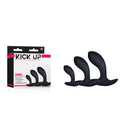Kick Up Anal Trainer Set - Black Butt Plugs - Set of 3 Sizes - Hush Store Sydney 