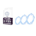 Lasting Love Ring 3 Piece Set - Clear - Clear Beaded Cock Rings - Set of 3 Sizes - Hush Store Sydney 