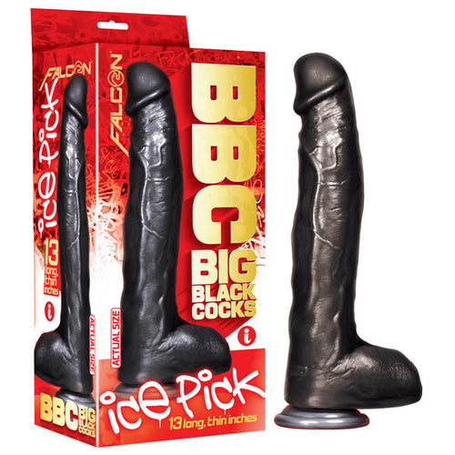 BBC (Big Black Cocks) - Ice Pick - Black 33 cm (13'') Dong - Hush Store Sydney 