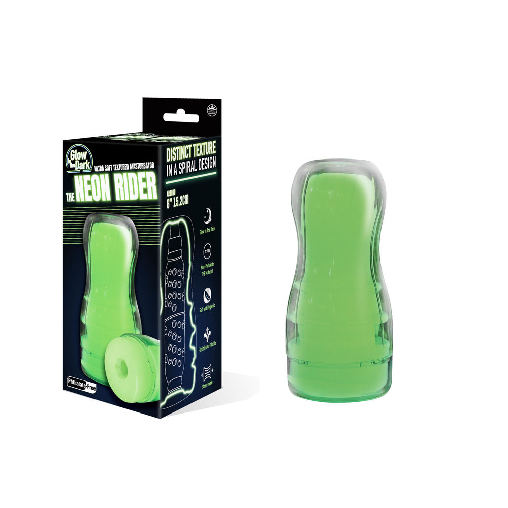 The Neon Rider - Glow in Dark 15.2 cm Stroker - Hush Store Sydney 