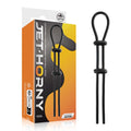 Jet Horny - Black Adjustable Cock & Ball Lasso Ring - Hush Store Sydney 