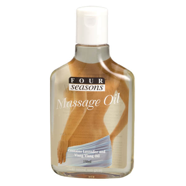 Four Seasons Massage Oil - Ylang & Lavender Massage Oil - 150 ml Bottle - Hush Store Sydney 