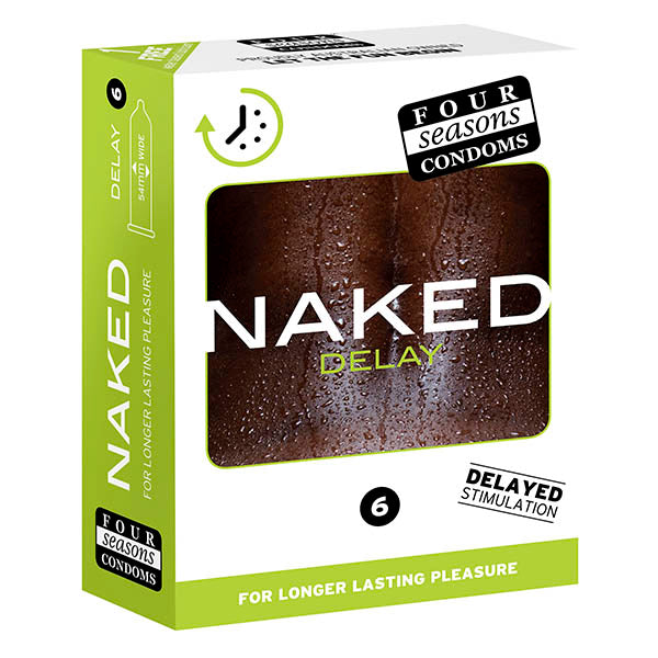 Four Seasons Naked Delay - Ultra Thin Condoms - 6 Pack - Hush Store Sydney 