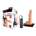 Erection Assistant 2 Vibrating Hollow Strap-On - Flesh 24 cm Vibrating Hollow Strap-On - Hush Store Sydney 