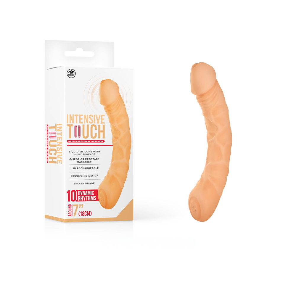 Intensive Touch - Flesh - Flesh 18 cm USB Rechargeable Vibrator - Hush Store Sydney 