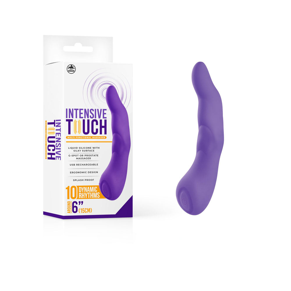 Intensive Touch - Purple - Purple 15 cm USB Rechargeable Vibrator - Hush Store Sydney 