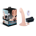 Erection Agents - Flesh 24 cm USB Rechargeable Vibrating Hollow Strap-On - Hush Store Sydney 