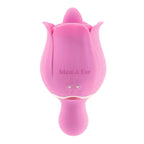 Adam & Eve EVES RAVISHING CLIT FLICKING ROSE - Pink USB Rechargeable Rose Flicking Stimulator