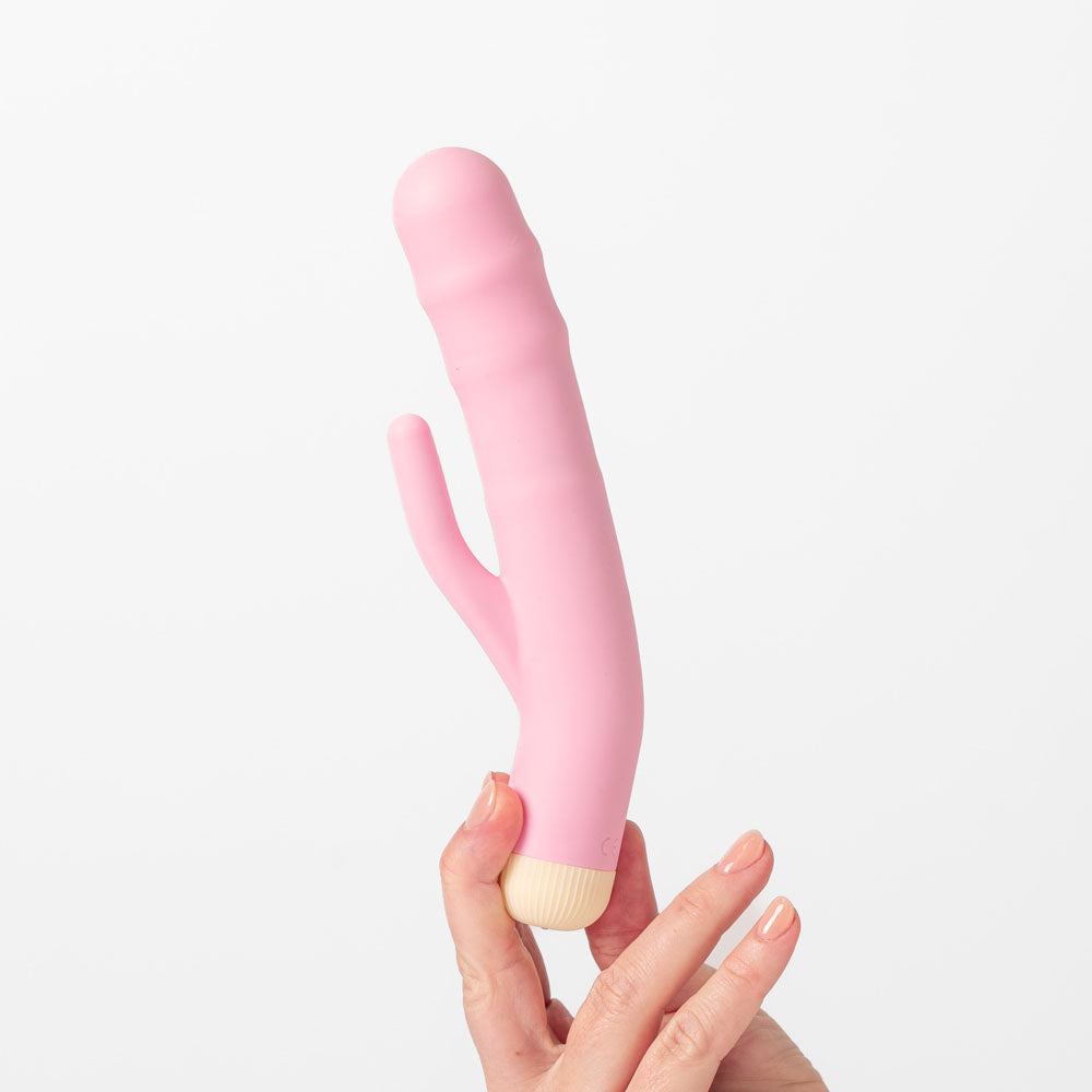 Girls Get Off - DeeDee - Pink 19 cm USB Rechargeable Thrusting Rabbit Vibrator