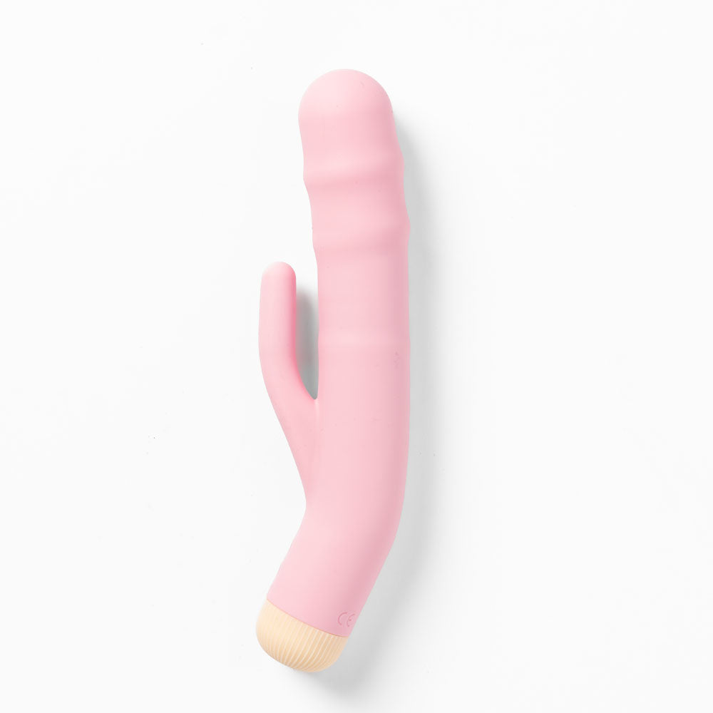 Girls Get Off - DeeDee - Pink 19 cm USB Rechargeable Thrusting Rabbit Vibrator