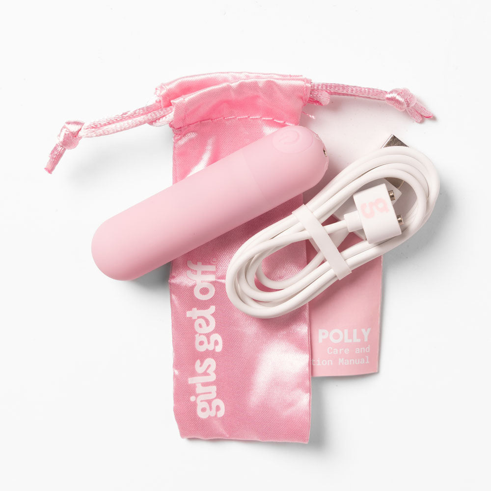 Girls Get Off - Polly - Pink 6.3 cm USB Rechargeable Bullet