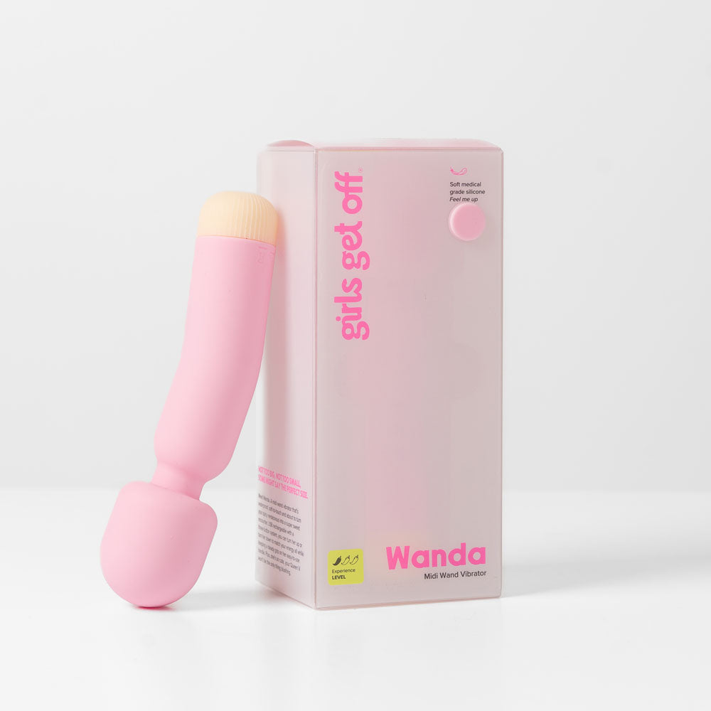 Girls Get Off - Wanda - Pink 16.8 cm USB Rechargeable Massage Wand
