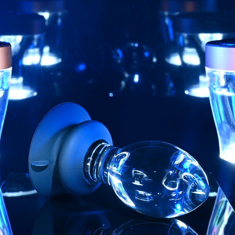 Gender X Crystal Ball - Clear Glass 13.6 cm Butt Plug with Suction Base - Hush Store Sydney 