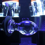 Gender X Crystal Ball - Clear Glass 13.6 cm Butt Plug with Suction Base - Hush Store Sydney 