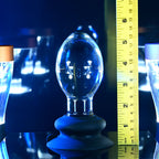 Gender X Crystal Ball - Clear Glass 13.6 cm Butt Plug with Suction Base - Hush Store Sydney 