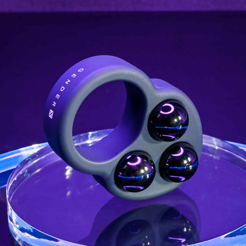 Gender X WORKOUT RING - Black Weighted Cock Ring - Hush Store Sydney 