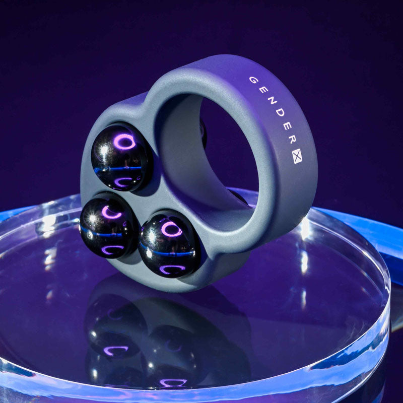 Gender X WORKOUT RING - Black Weighted Cock Ring - Hush Store Sydney 