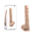 Gender X 10'' FLEXSKIN POSEABLE TRUE FEEL - Light - Flesh 29.2 cm Poseable Dong - Hush Store Sydney 