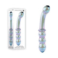 Gender X LUSTROUS GALAXY WAND - Blue/Violet Glass 18.5 cm Double Ended Massager - Hush Store Sydney 