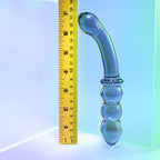 Gender X LUSTROUS GALAXY WAND - Blue/Violet Glass 18.5 cm Double Ended Massager - Hush Store Sydney 
