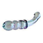 Gender X LUSTROUS GALAXY WAND - Blue/Violet Glass 18.5 cm Double Ended Massager - Hush Store Sydney 