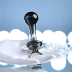 Gender X BLOW POP - Black 12.8 cm Glass Plug with Ring Pull - Hush Store Sydney 