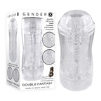 Gender X DOUBLE FANTASY - Clear Double Ended Stroker - Hush Store Sydney 