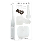 Gender X STROKE & POKE - Clear 20 cm Stroker Dong - Hush Store Sydney 