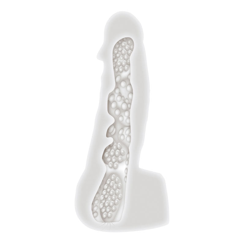 Gender X STROKE & POKE - Clear 20 cm Stroker Dong - Hush Store Sydney 